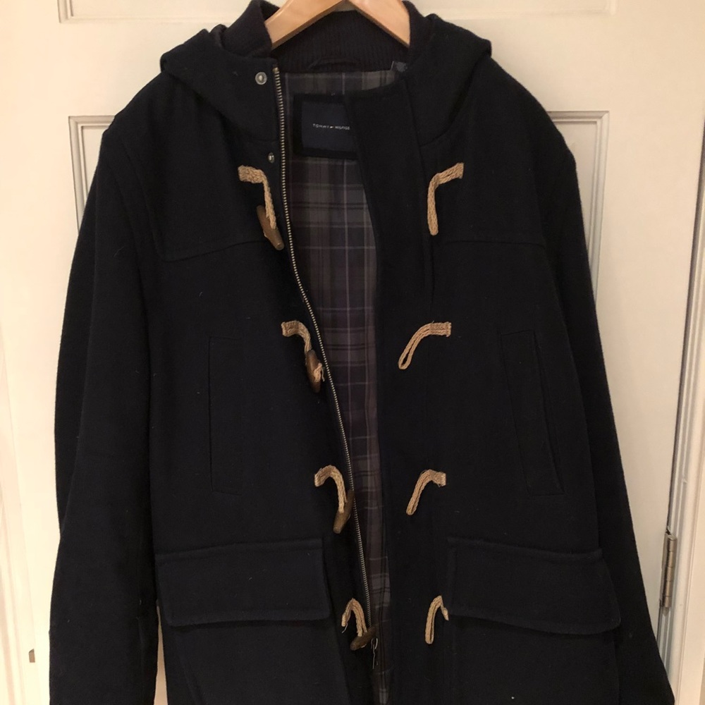 Tommy Hilfiger Mens duffle coat with toggles